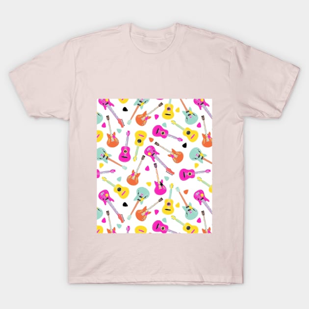 Colorful Guitars T-Shirt by Ek BY Exclusive